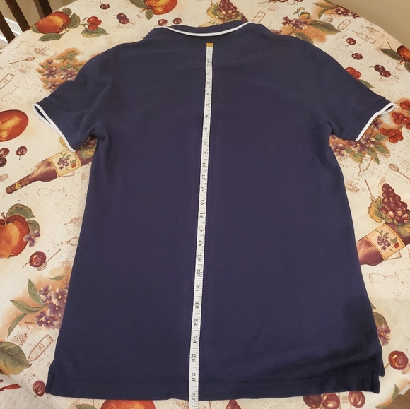 ATM Dark Blue Pique Polo Shirt Pima Cotton - Picture 9 of 10